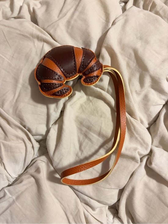 Free People Accessories - Free People Croissant Leather Bag Charm & Keychain